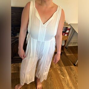 Madewell white swim coverup